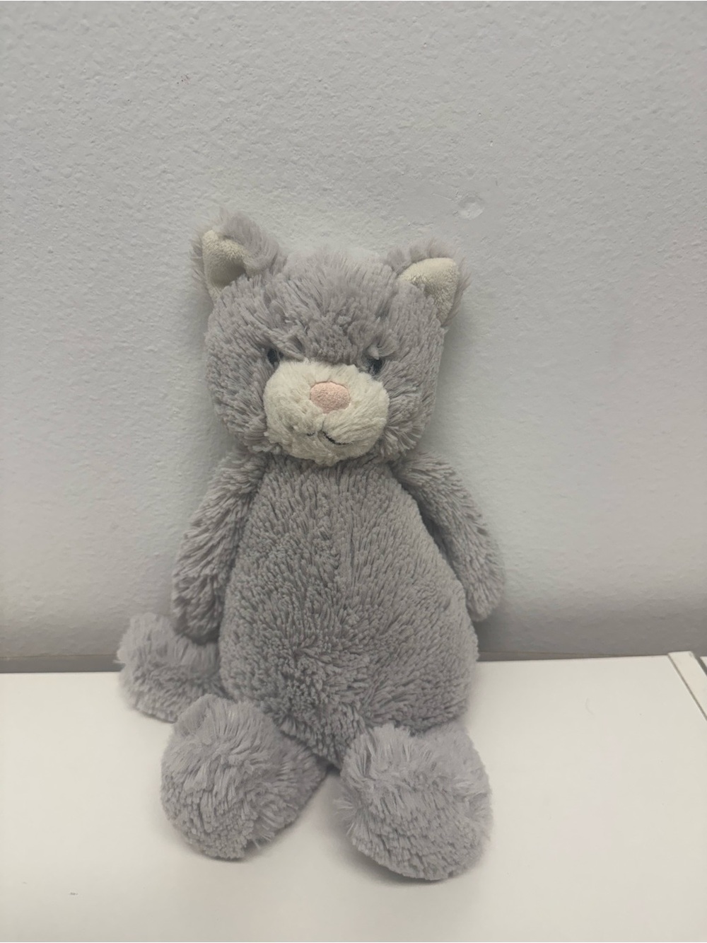 Jellycat light grey kitty